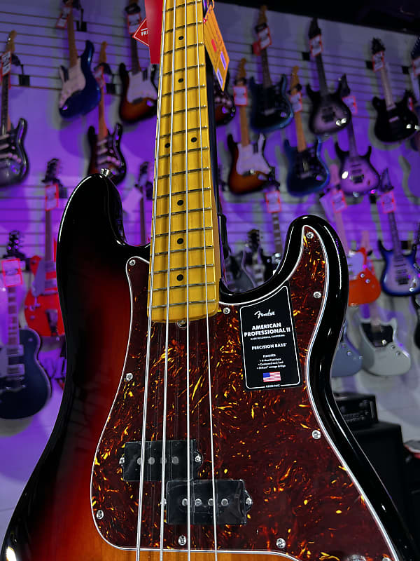 Fender American Professional II Precision Bass - 3 Color Sunburst with Maple Fingerboard Auth Deal Free Ship #933 GET PLEK’D!