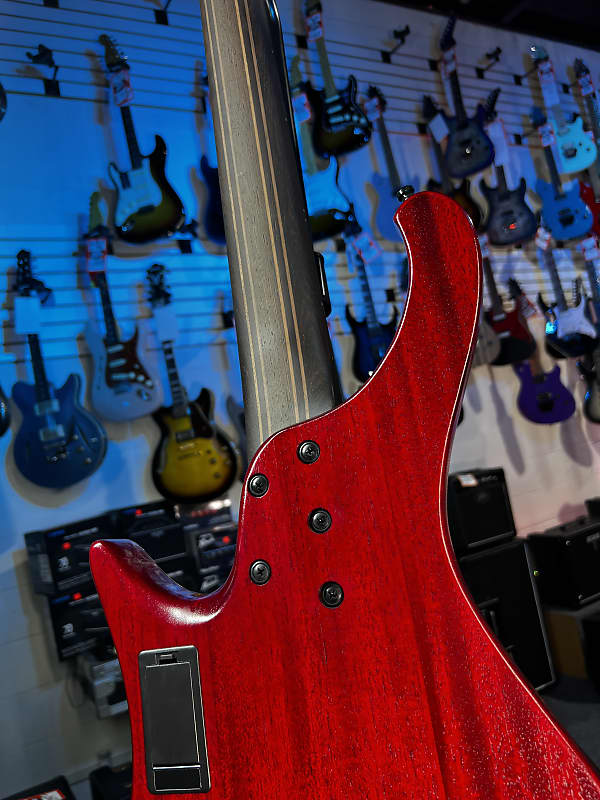 Ibanez EHB Ergonomic Headless 5-string Bass Guitar - Stained Wine Red Low Gloss  GET PLEK'D! 598