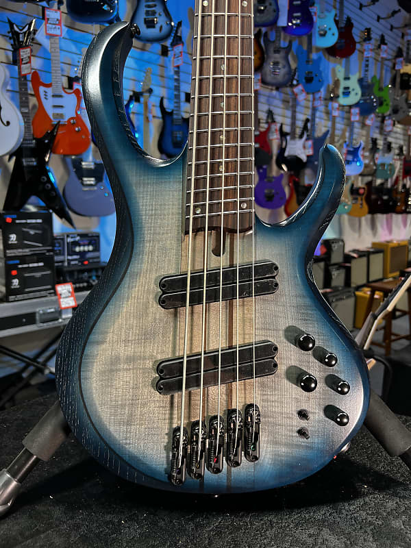 Ibanez BTB Bass Workshop Multi-scale 5-string Electric Bass - Cosmic Blue Starburst Low-gloss 305 GET PLEK'D