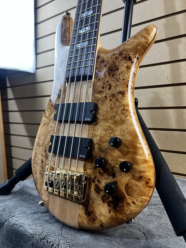 Euro 5 LX Bass Guitar - Poplar Burl Natural Gloss #268