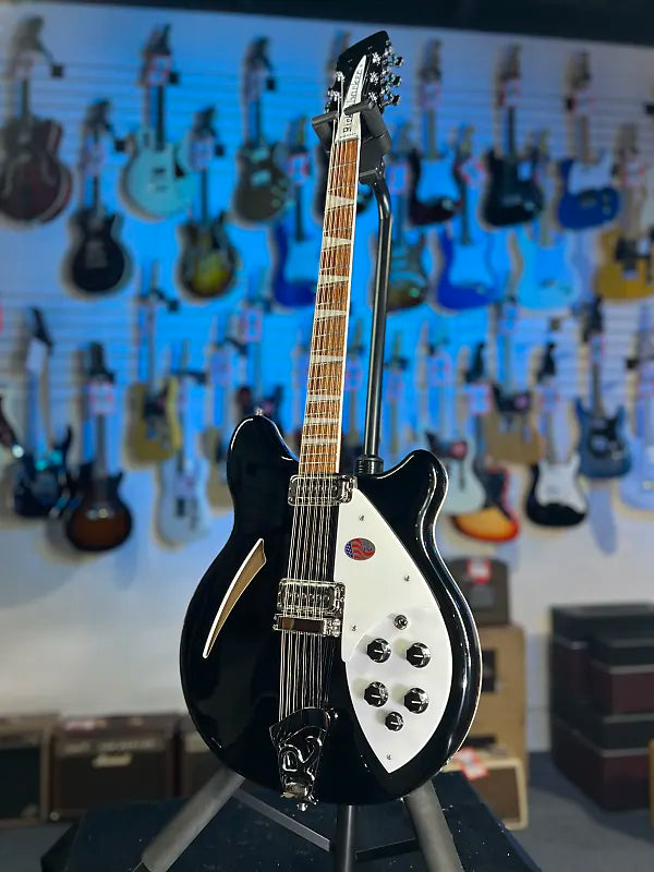 New 2025 Rickenbacker 360/12 12-String 360 Electric, Jetglo / OHSCase 733