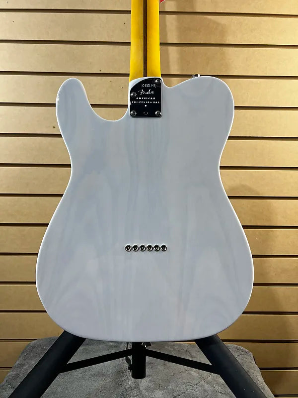 American Professional II Telecaster Thinline Electric Guitar - Transparent White Blonde with Maple Fingerboard #605