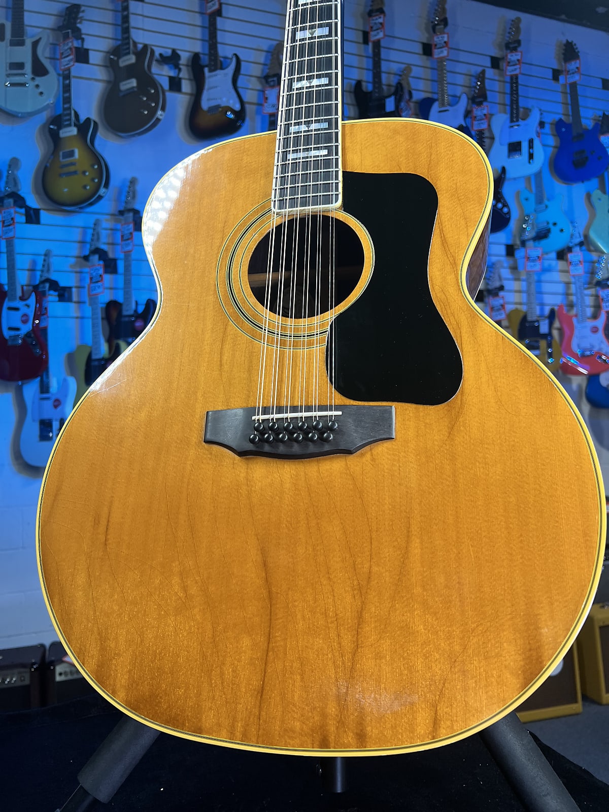 USED Guild F512NT 12-String, Rosewood - Natural with Case, Late 70s-1980