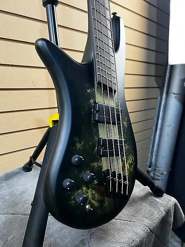 Spector NS Dimension 4 Left-Handed Bass Guitar - Haunted Moss Matte #996