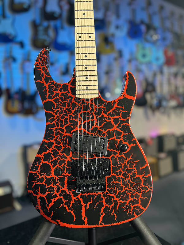 B.C. Rich Gunslinger Retro II - Red Crackle, Get Plek'd Free! 748