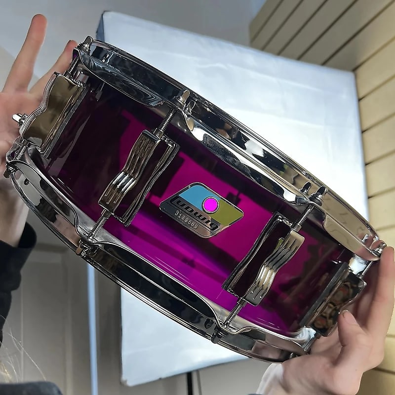 Ludwig USA Vistalite 2024 Limited Snare Drum 5" x 14" - Purple, Auth Dlr & Free Ship