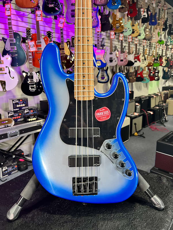 Squier Contemporary Active Jazz Bass HH - Sky Burst Metallic *FREE PLEK WITH PURCHASE*! 030 *FREE PLEK WITH PURCHASE*