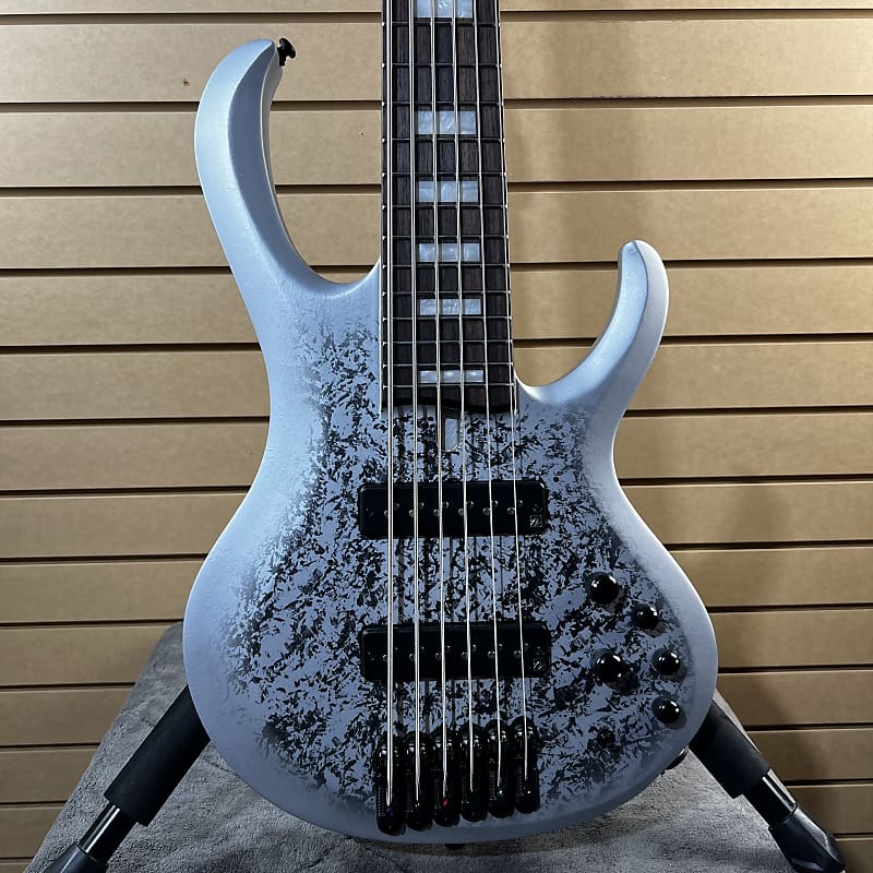 25th-anniversary BTB Standard 6-string Electric Bass Guitar - Silver Blizzard Matte #871