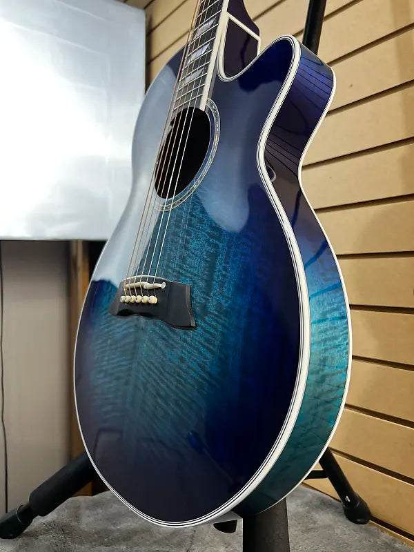 TSP178AC Thinline Acoustic-Electric Guitar - See-thru Blue Burst #636