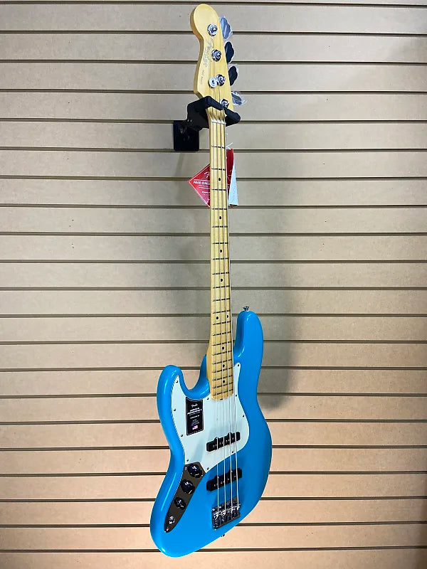 American Professional II Jazz Bass Left-Handed - Miami Blue w/Maple Fretboard #635