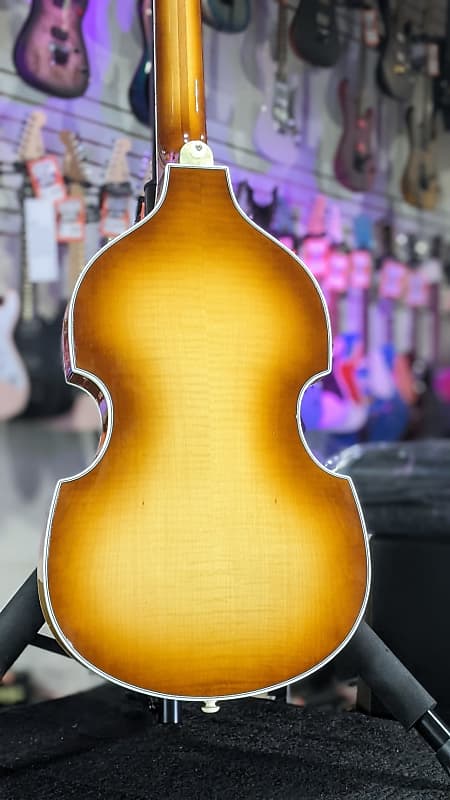 Hofner Left Handed Violin Bass 500 Sunburst w/ Case Authorized Dealer *FREE PLEK WITH PURCHASE*! 009