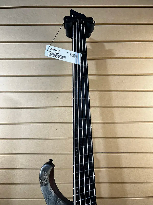 Bass Workshop EHB1505MS 5-string Multi-scale Bass Guitar - Black Ice Flat #269