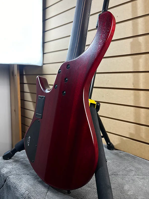 EHB Ergonomic Headless 5-string Bass Guitar - Stained Wine Red Low Gloss #914