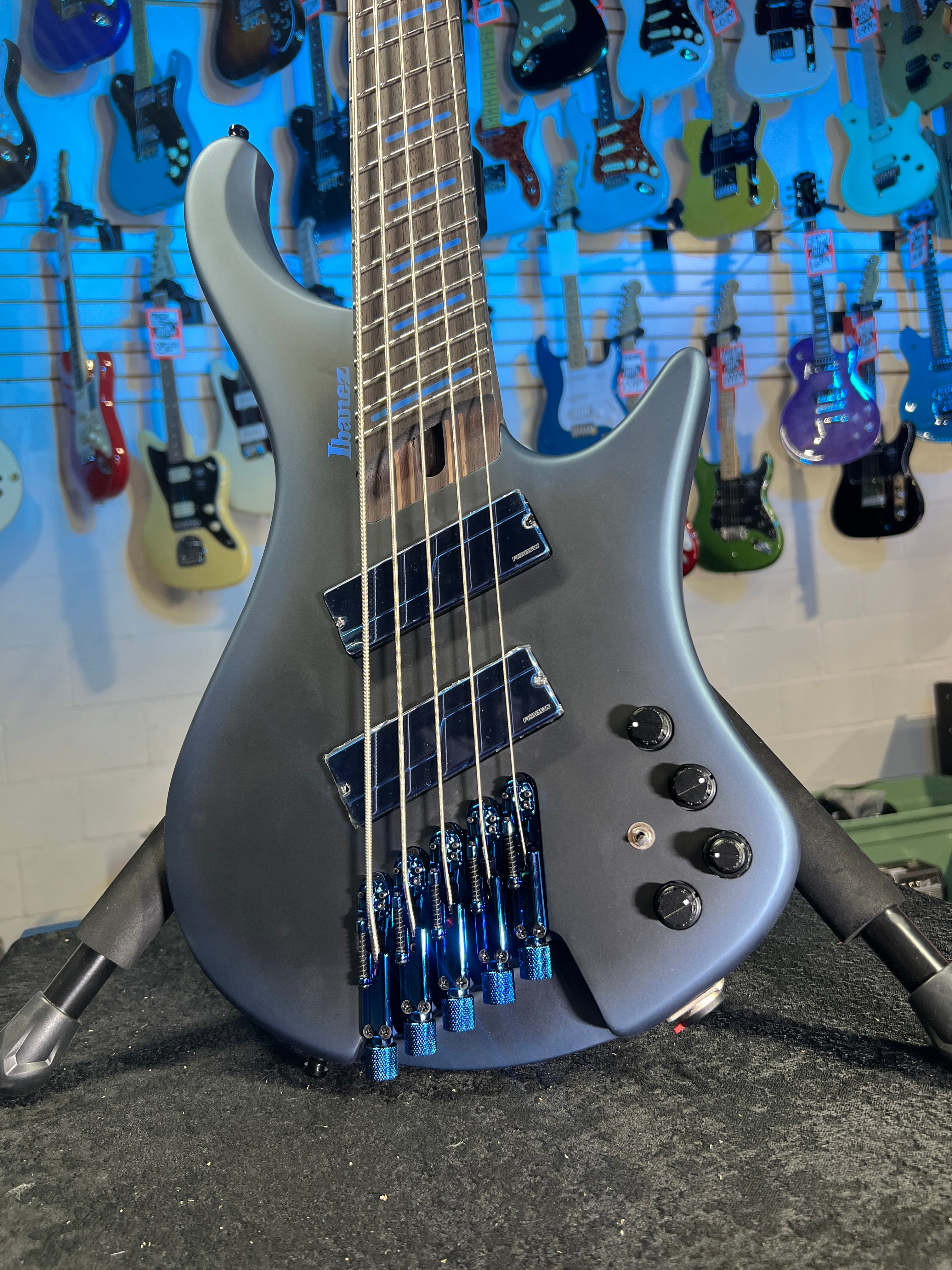 Ibanez Bass Workshop EHB5MSBSP 5-string Multi-scale Bass Guitar - Midnight Arctic Ocean Matte Auth Deal Free Ship! 030 GET PLEK’D!