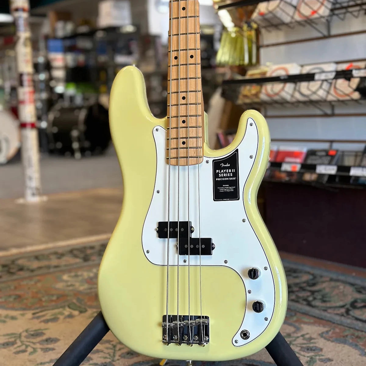 Player II Precision Bass, Hialeah Yellow W/ Maple Neck #992