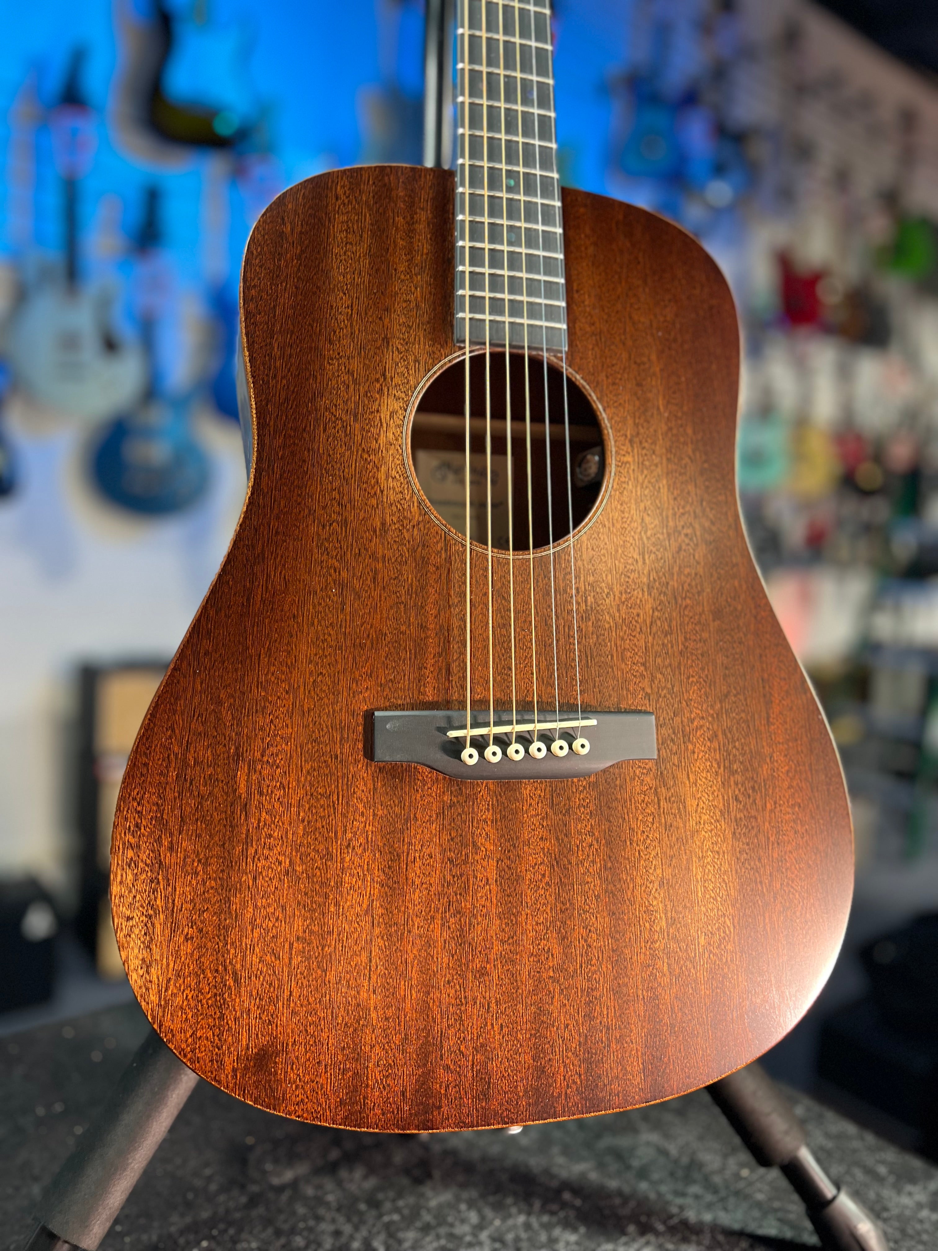 Martin (2025) D Jr-E StreetMaster Acoustic-electric Guitar - Mahogany Distressed w/Gig Bag & PLEKd 426