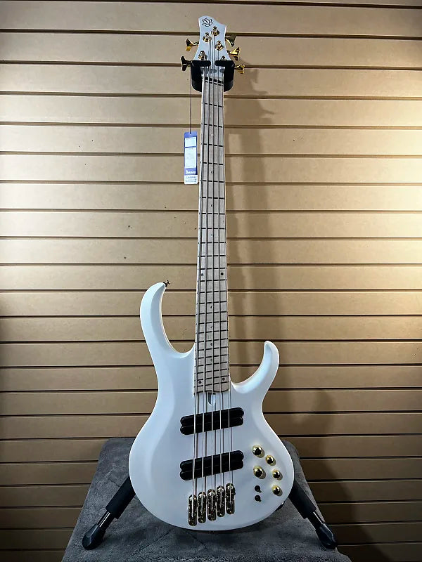 BTB Bass Workshop Multi-scale 5-string Electric Bass - Pearl White Matte #818