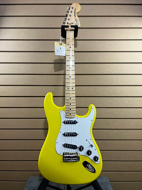 Made in Japan Limited International Color Stratocaster Electric Guitar - Monaco Yellow #276