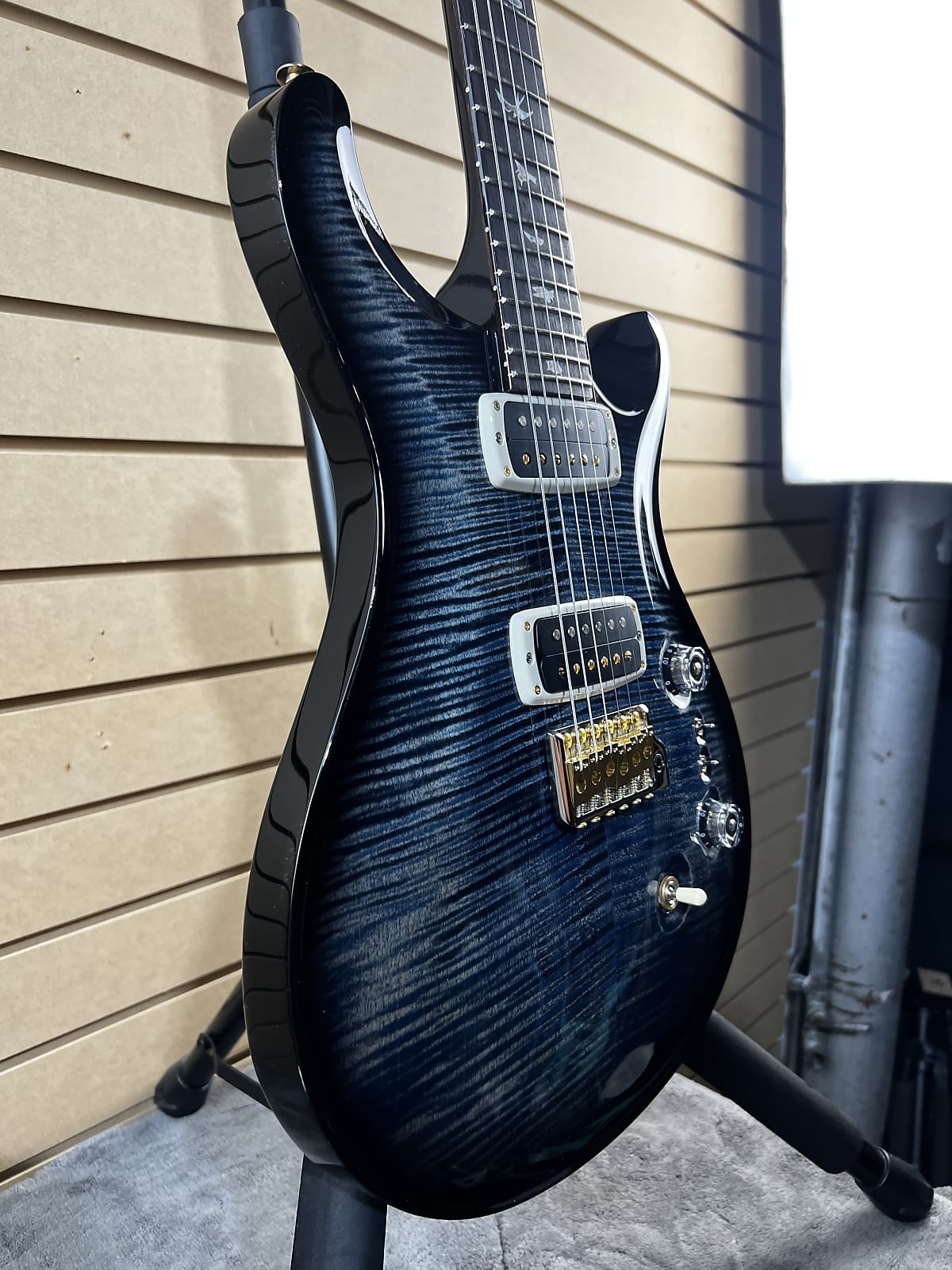 Custom 24-08 10-Top Electric Guitar - Faded Whale Blue Wrap Burst #833