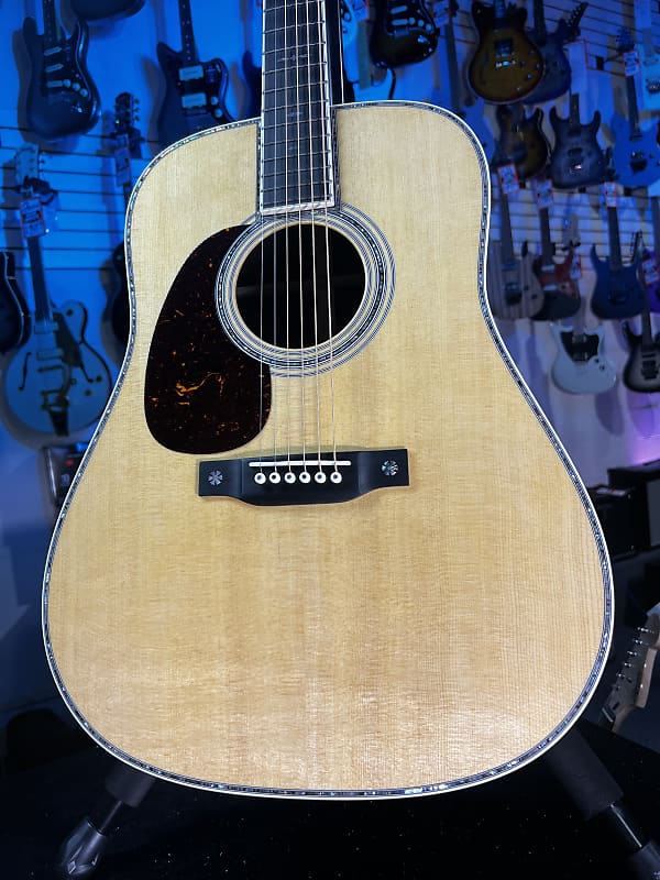 Martin D-42 Left-Handed Dreadnought Acoustic Guitar - Natural GET PLEK'D! 769