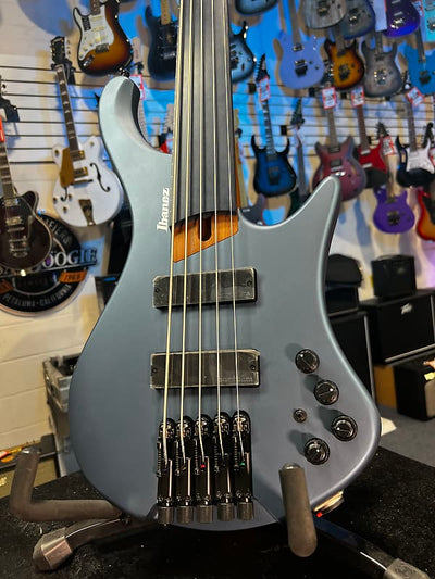 Ibanez EHB1005F Fretless Arctic Ocean Matte
