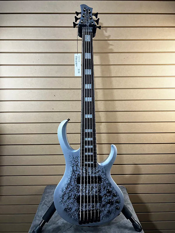 25th-anniversary BTB Standard 6-string Electric Bass Guitar - Silver Blizzard Matte #871