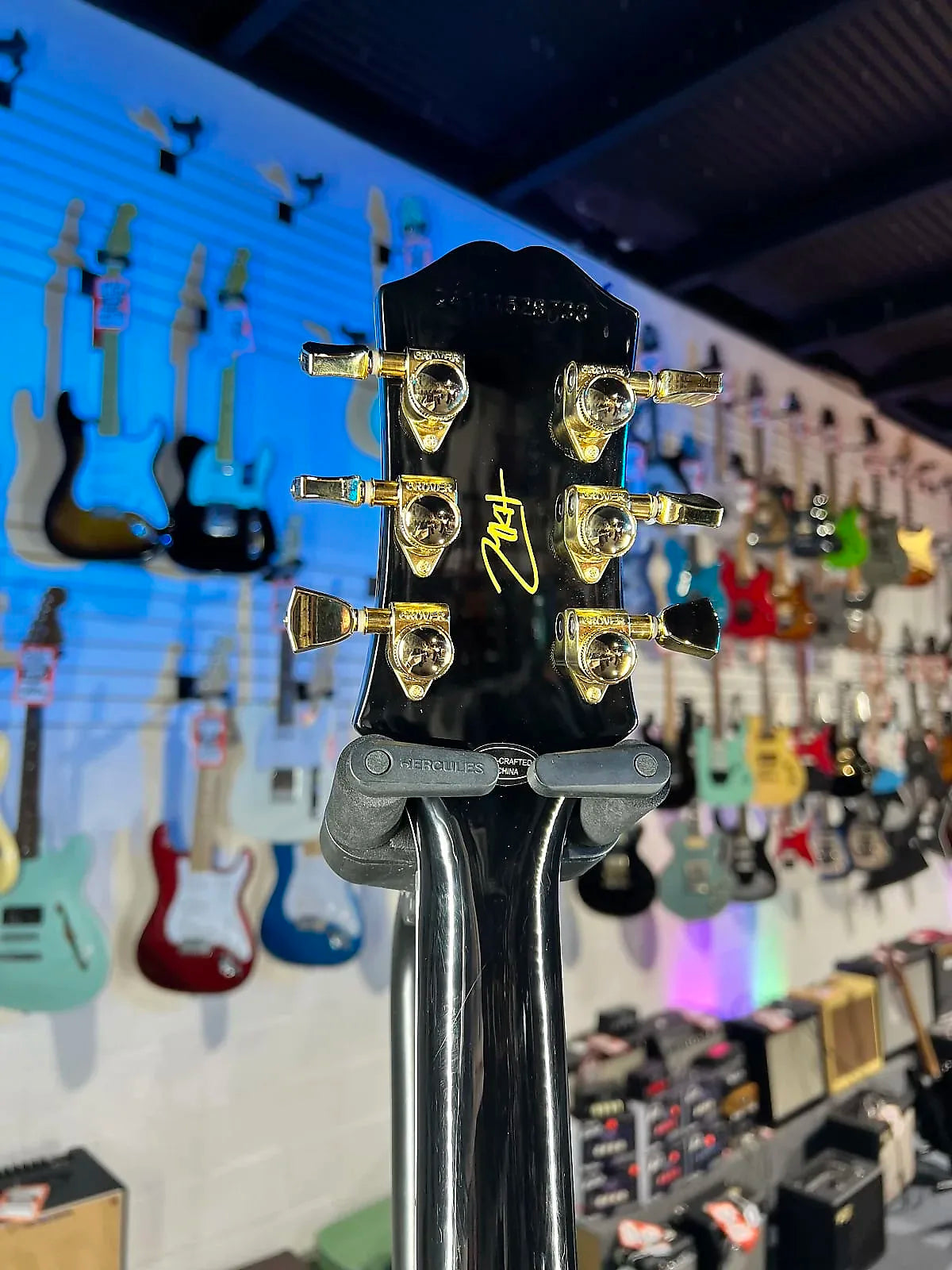 Epiphone Matt Heafy Les Paul Custom Origins - Left-handed Electric Guitar - Ebony, GET PLEK’D Free! 733