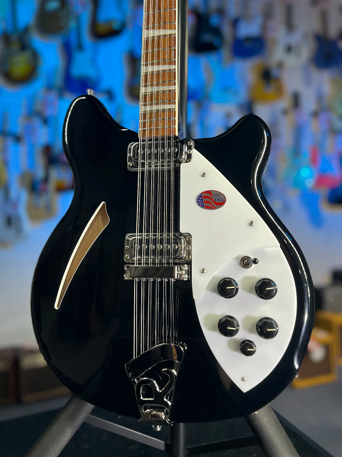 New 2025 Rickenbacker 360/12 12-String 360 Electric, Jetglo / OHSCase 734