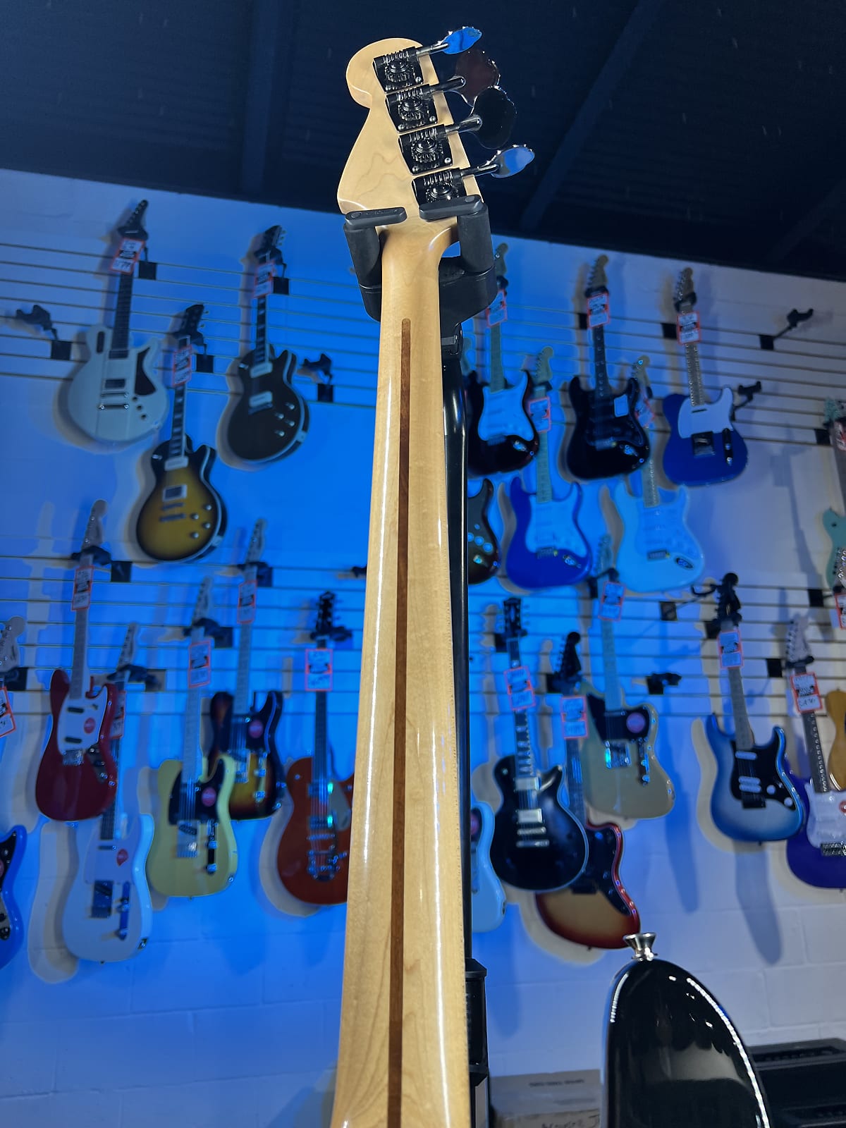 Used Fender AJB Aerodyne Jazz Bass - Black, Crafted in Japan, Plek'd!