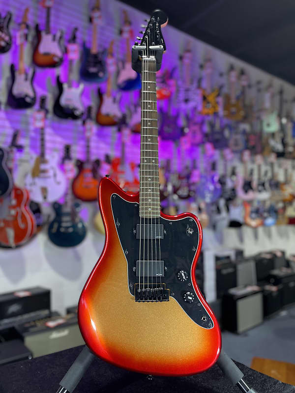 Squier Contemporary Active Jazzmaster HH Electric Guitar - Sunset Metallic *FREE PLEK WITH PURCHASE*! 734