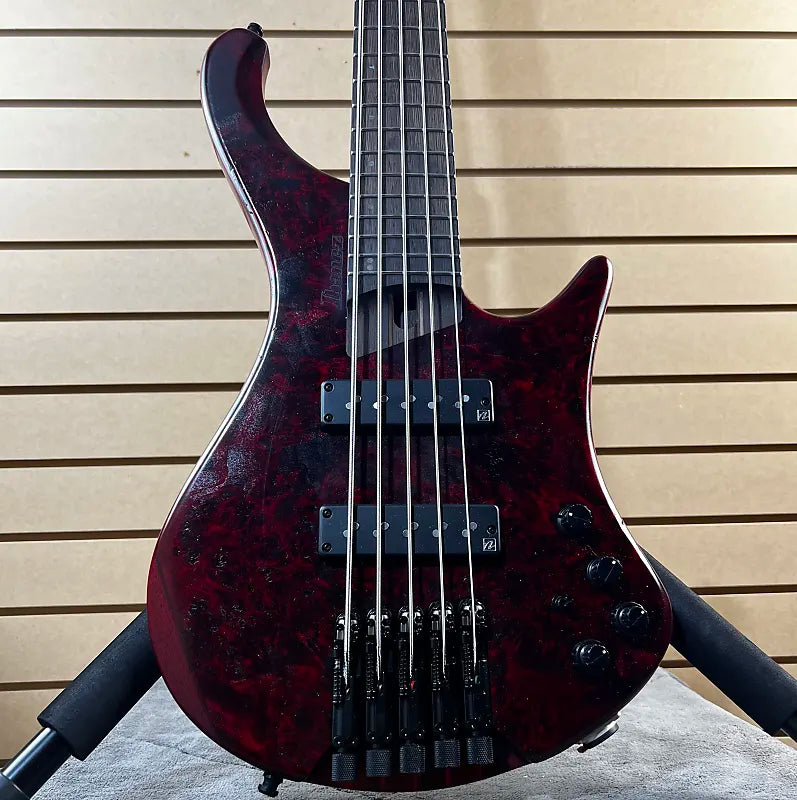 EHB Ergonomic Headless 5-string Bass Guitar - Stained Wine Red Low Gloss #638