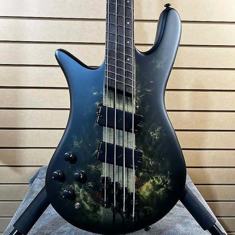 Spector NS Dimension 4 Left-Handed Bass Guitar - Haunted Moss Matte #996