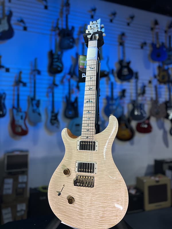 PRS Wood Library Custom 24 Left Handed 2024 - Natural, Signature Dealer, 659, Free Plek!