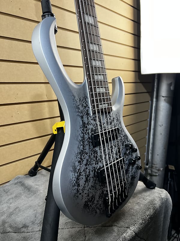 25th-anniversary BTB Standard 6-string Electric Bass Guitar - Silver Blizzard Matte #871