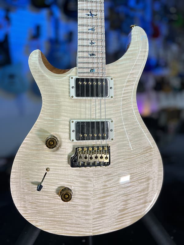 PRS Wood Library Custom 24 Left Handed 2024 - Natural, Signature Dealer, 659, Free Plek!