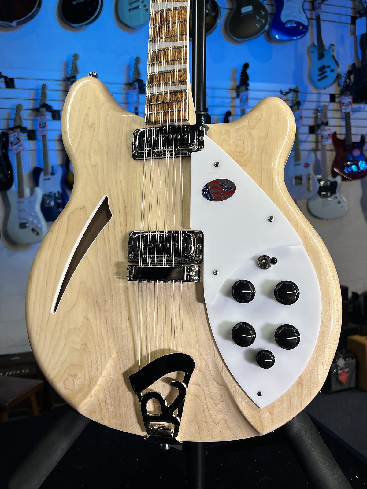 New 2025 Rickenbacker 360/12 12-String 360 Electric, Mapleglo w/ RIC Case 768