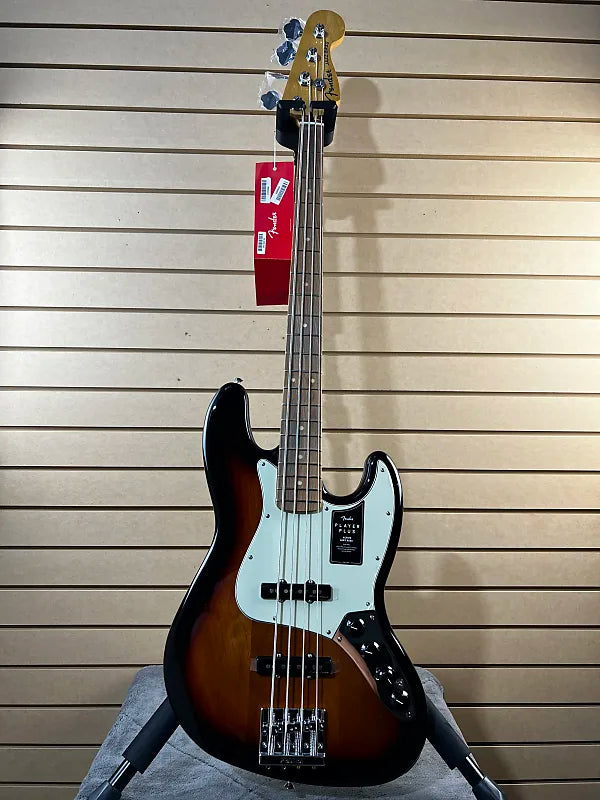 Player Plus Active Jazz Bass - 3-Tone Sunburst w/ Pau Ferro Fingerboard #716