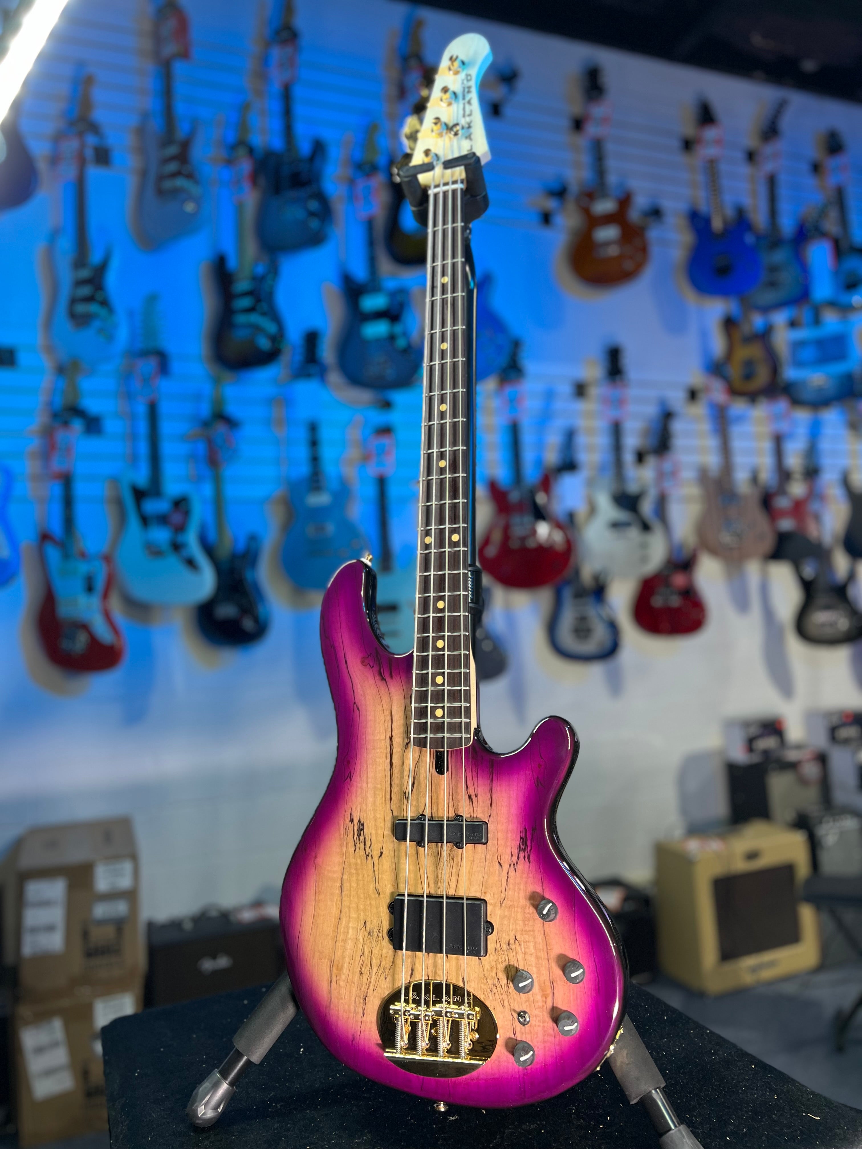 Lakland Skyline 44-02 Deluxe Bass - Spalt Violet Burst -8lbs 1oz- Free Shipping 589