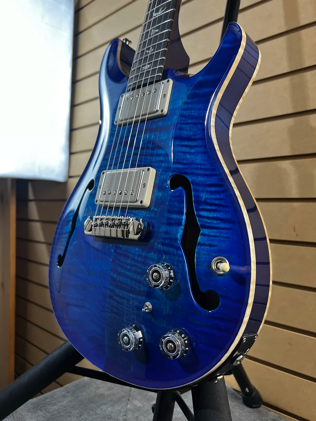 Hollowbody II Piezo Electric Guitar - *Custom Color* Faded Blue Burst #274