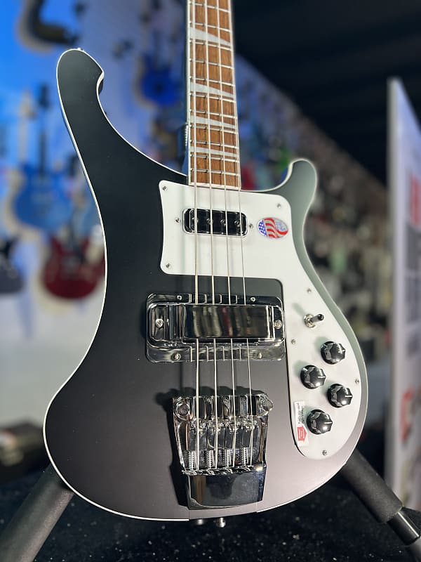 NEW 2024 Rickenbacker 4003MBL Matte Black 4-String Bass 4003 | OHSCase 770 Auth Dealer