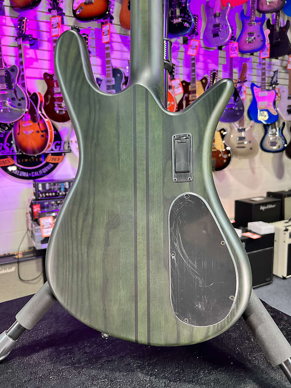 Spector NS Dimension 4 Bass Guitar - Haunted Moss Matte Left Handed *FREE PLEK WITH PURCHASE*! 992