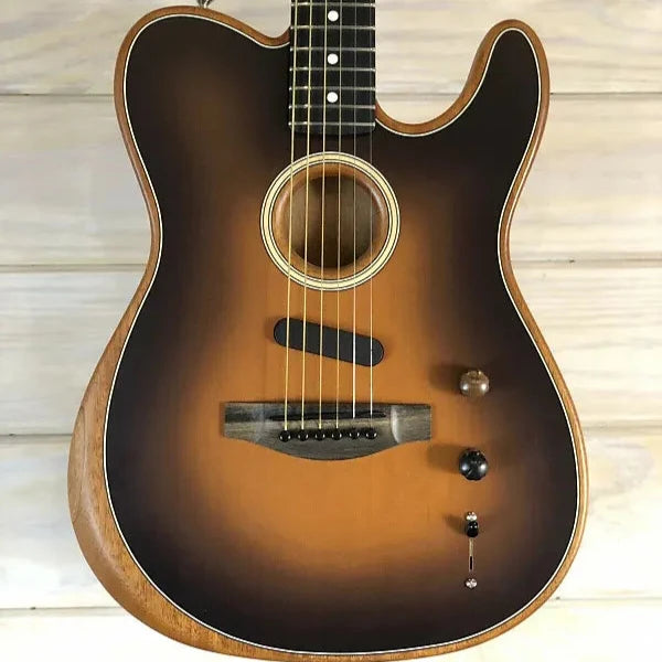 Acoustasonic Telecaster Acoustic-Electric Guitar - Sunburst W/Ebony Fretboard #357