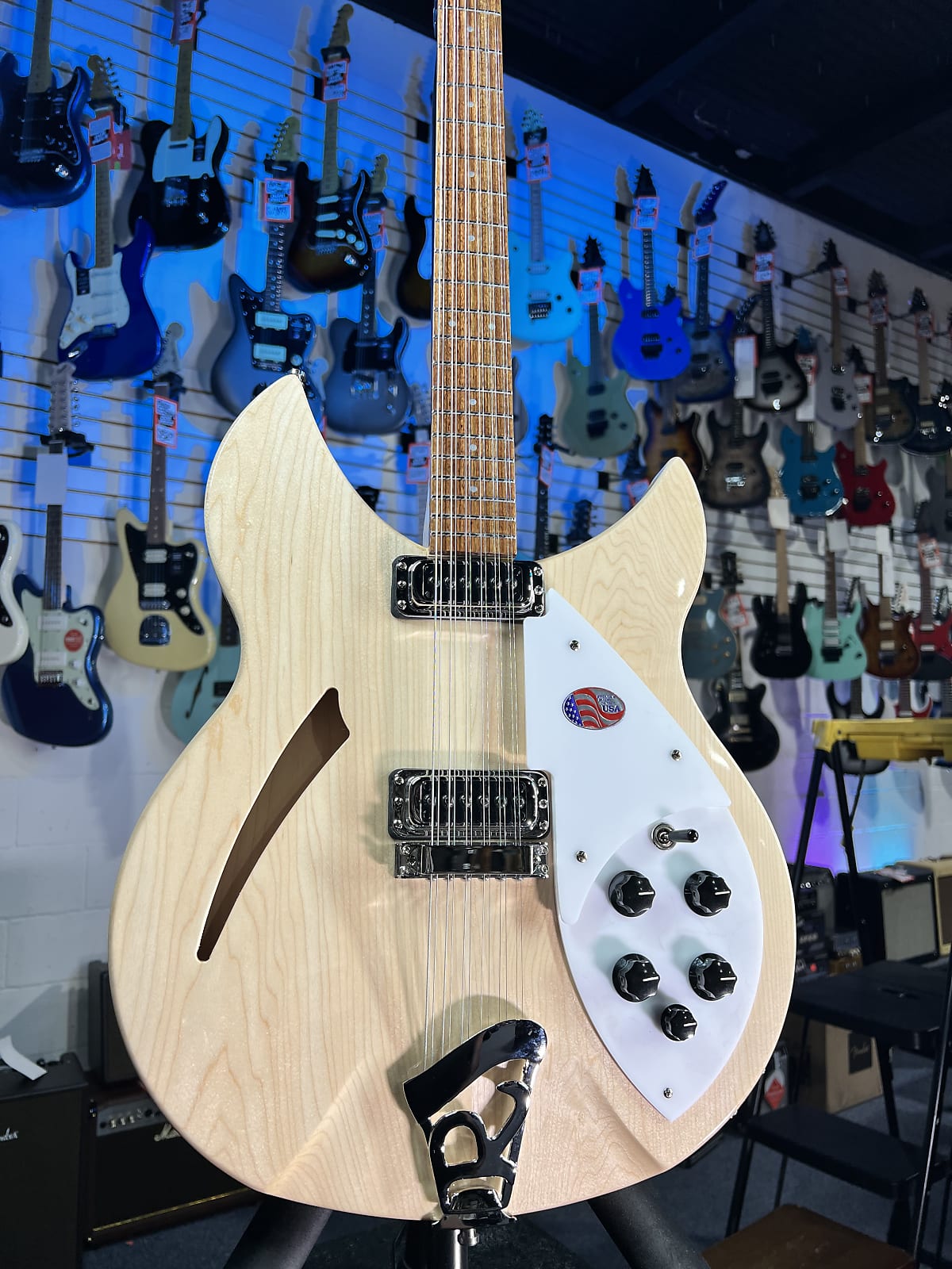 NEW Rickenbacker 330/12 Mapleglo Semi-Hollow Electric | OHSC + Free Ship, Authorized Dealer 748