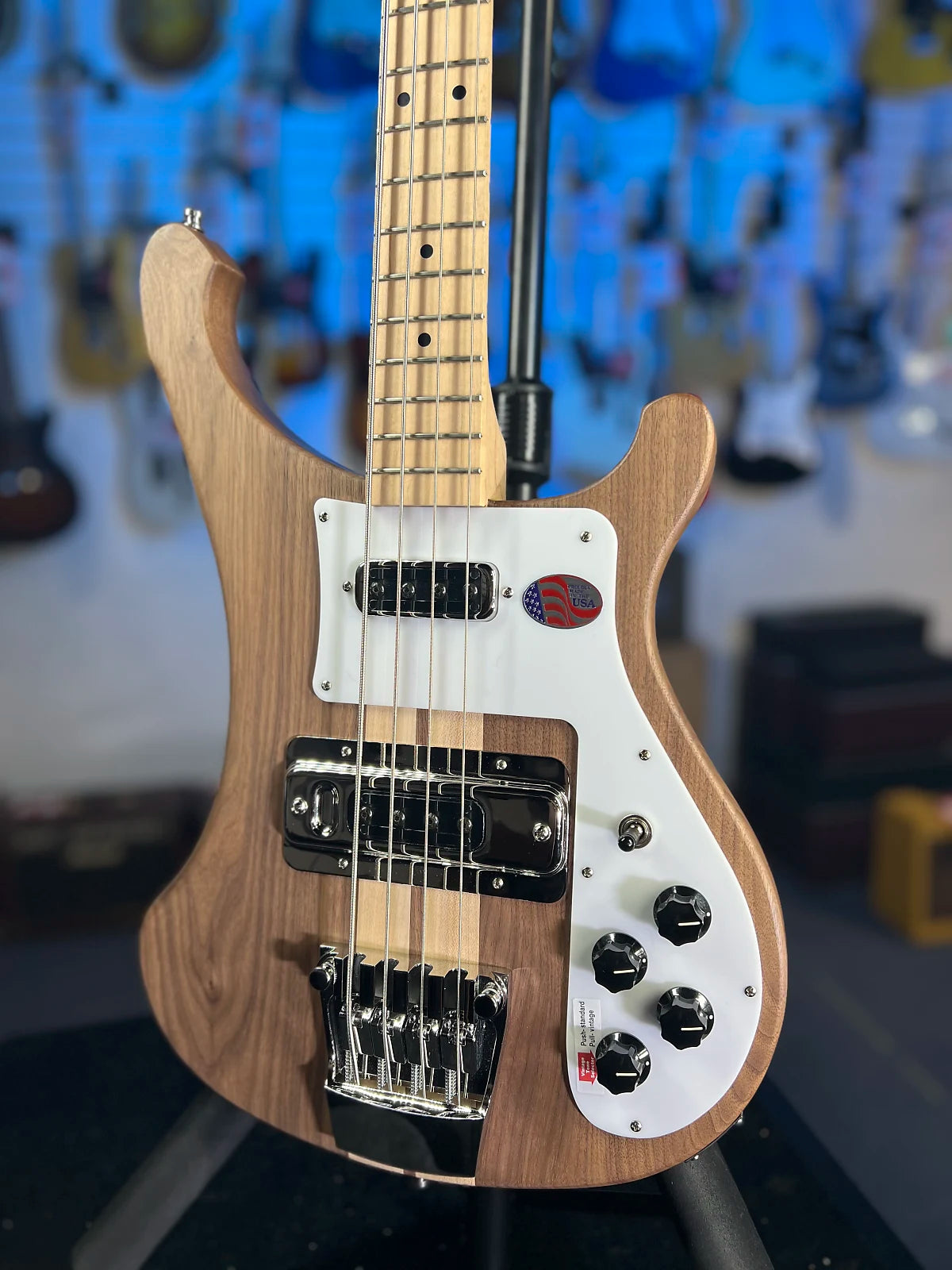 New 2025 Rickenbacker 4003S Walnut Bass w/ OHSCase 4003SW 763