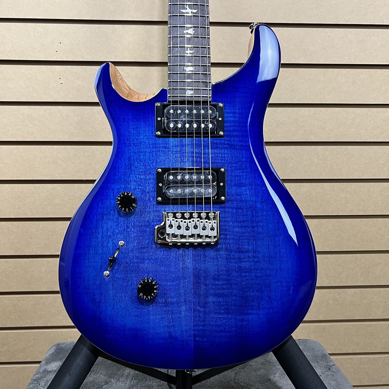 SE Custom 24 Left-handed Electric Guitar - Faded Blue #510