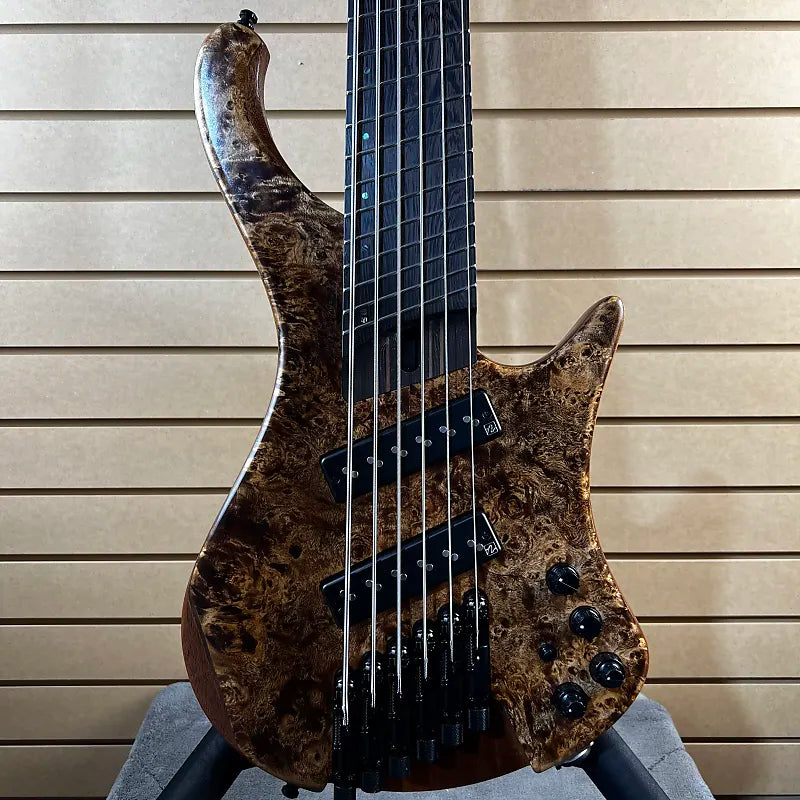 EHB Ergonomic Headless 6-string Multi-scale Bass Guitar - Antique Brown Stained Low Gloss #105