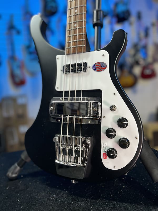 New 2024 Rickenbacker 4003SMBL Matte Black4-String Bass 4003S w/ RIC Case, Ath Dlr, 770