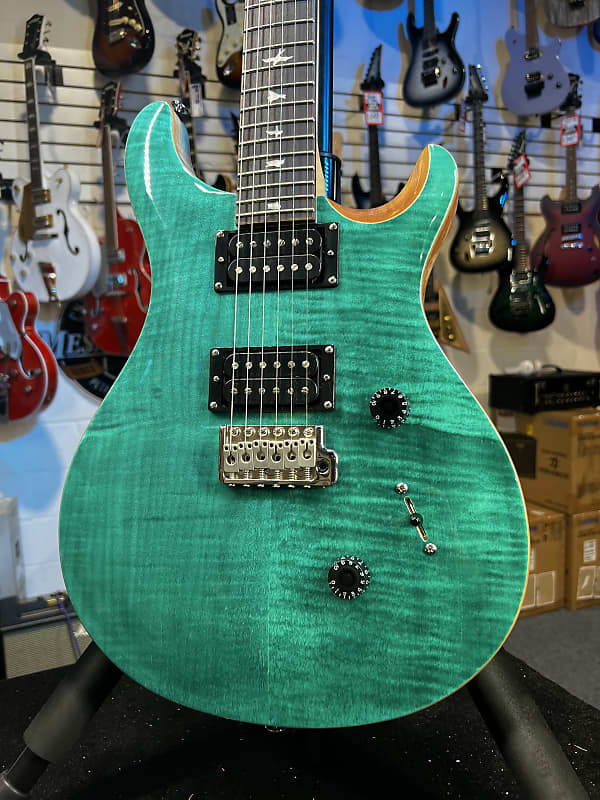 PRS SE Custom 24 Electric Guitar - Turquoise Auth Deal Free Ship! 724 GET PLEK’D!