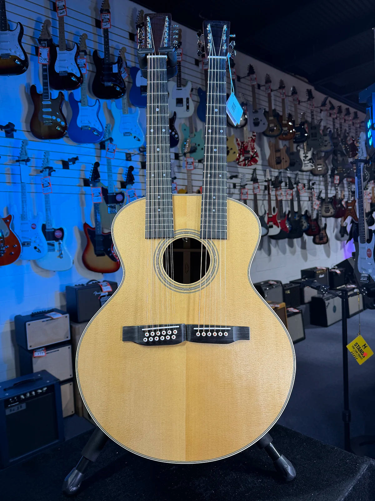 Martin Grand J-28E DN Doubleneck Standard Series Acoustic-electric Guitar - Aging Toner GET PLEK'D! 238