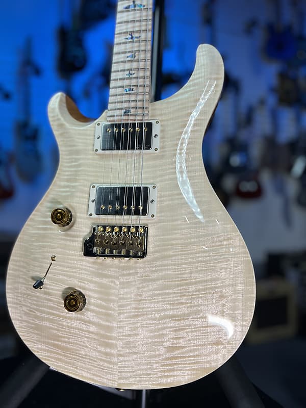 PRS Wood Library Custom 24 Left Handed 2024 - Natural, Signature Dealer, 659, Free Plek!